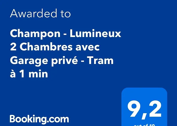 Appartement Champon - Lumineux 2 Avec Garage Prive - Tram A 1 Min